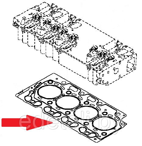 F119202210140 Прокладка ГБЦ - фото 1 - id-p172345259
