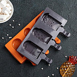 Форма Эскимо мини 19,5×17,7 см, 3 ячейки мороженое, фото 2