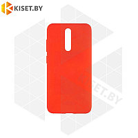 Силиконовый чехол Matte Case для Nokia 5.1 Plus красный