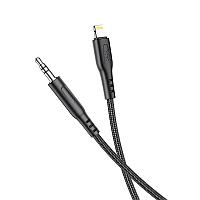 Акустический кабель Lightning - 3.5мм 1м HOCO UPA18 Черный
