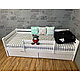 Кровать Ecodrev Классик с бортиком и ящиками (белая) + матрас Kinder 4, фото 3