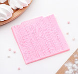 Молд силиконовый «Кора дерева», 9,5×9,5 см, фото 2