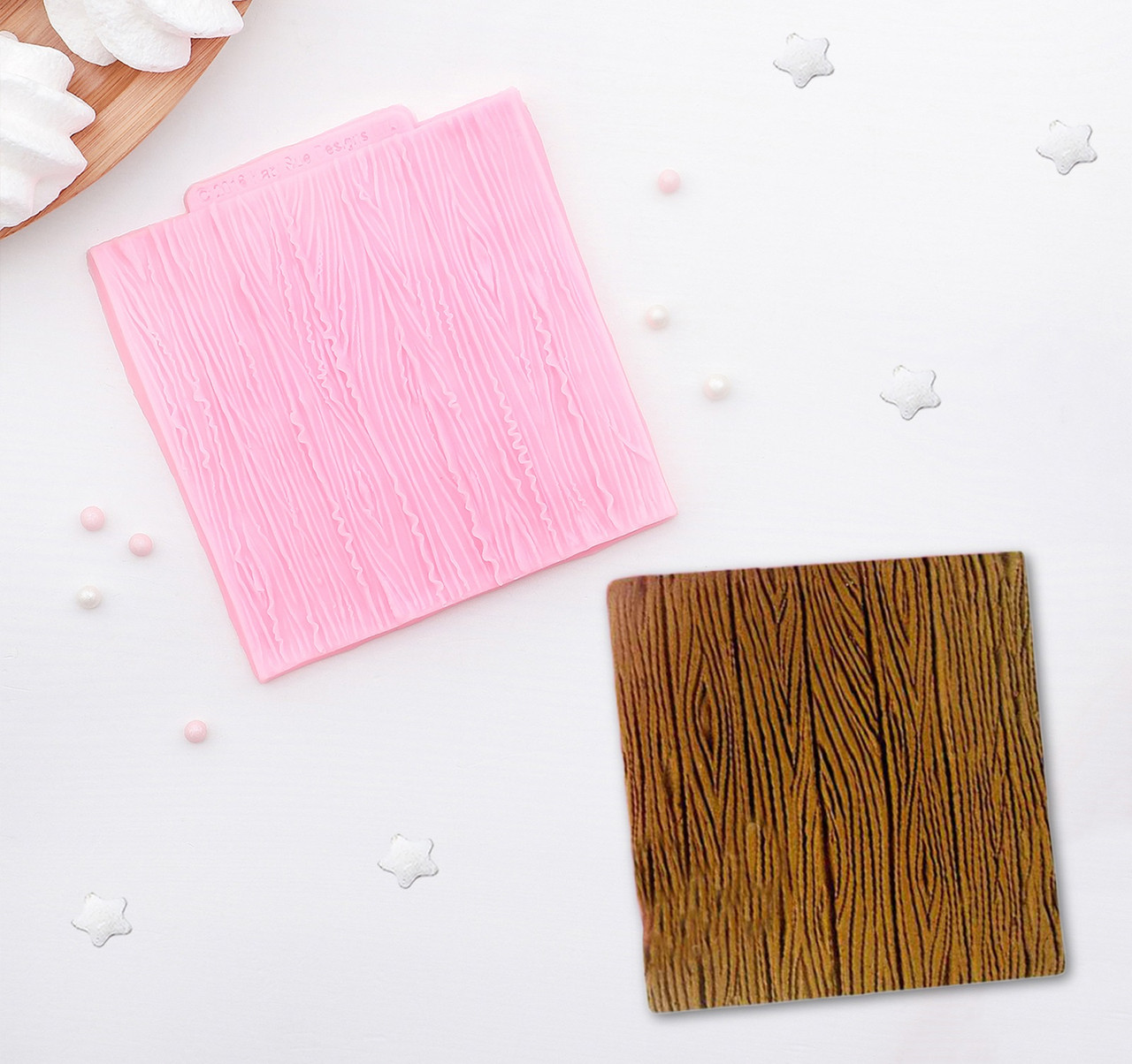 Молд силиконовый «Кора дерева», 9,5×9,5 см