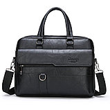 Мужская сумка-портфель JEEP BULUO (черная), фото 2