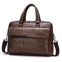 Мужская сумка-портфель JEEP BULUO (темно коричневая)