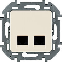 Inspiria - Розетка 2хRJ-45 UTP CAT6 (сл.кость)