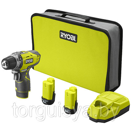 Дрель-шуруповерт аккумуляторная RYOBI R12DD-220S, фото 2