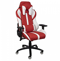 Кресло поворотное SPRINTER, ECO, белый/красный AksHome