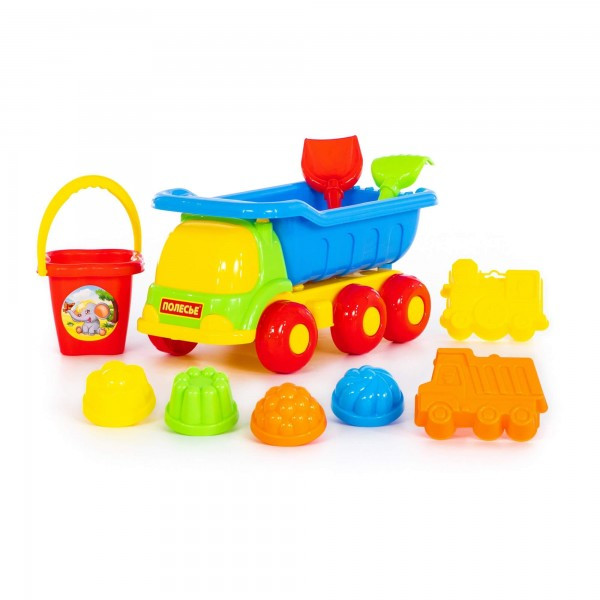 Детская игрушка Автомобиль-самосвал "Универсал" с набором для песка №1 арт. 1688 Полесье - фото 1 - id-p172381545