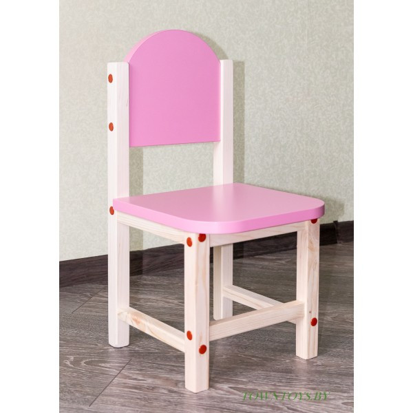 Детский стульчик для игр и занятий «Розовая пантера» арт. SDLPN-27. Высота до сиденья 27 см. Цвет розовый с - фото 1 - id-p172381555