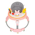 Ходунки BAMBOLA "Зайчик" (круглые), силиконовые колеса, музыкальные игрушки  630A розовые, фото 2
