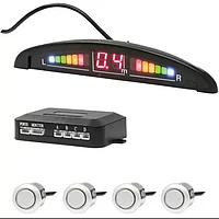 Парктроник для автомобиля Y-2618N04 (4 датчика 18мм, дисплей, серебро) SHO-ME 2618-SL