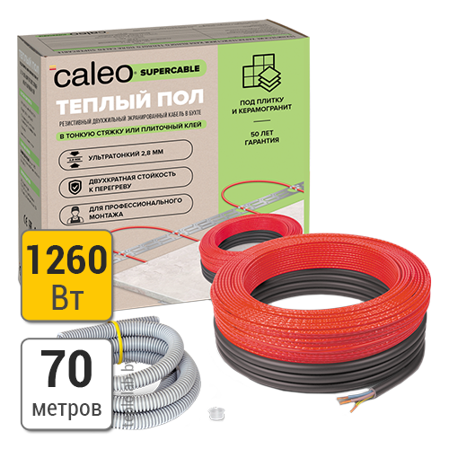 Caleo SuperCable 18W-70 кабель нагревательный - фото 1 - id-p172383613