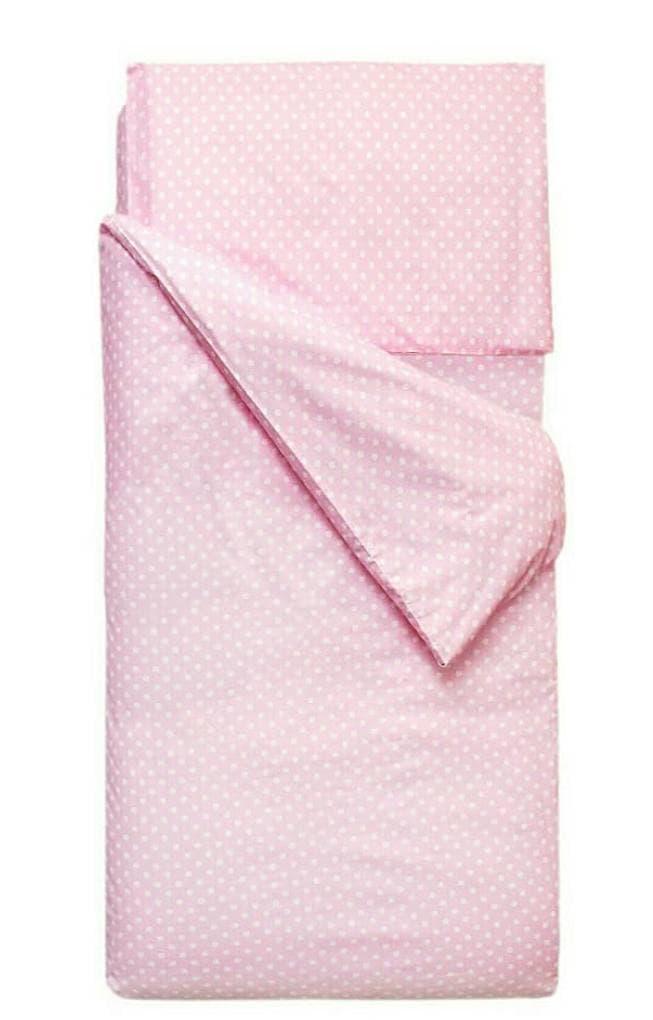 Комплект постельного белья (розовый горох) 160*80 - фото 1 - id-p81642267