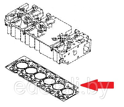 04258167 Прокладка ГБЦ - фото 1 - id-p172385323