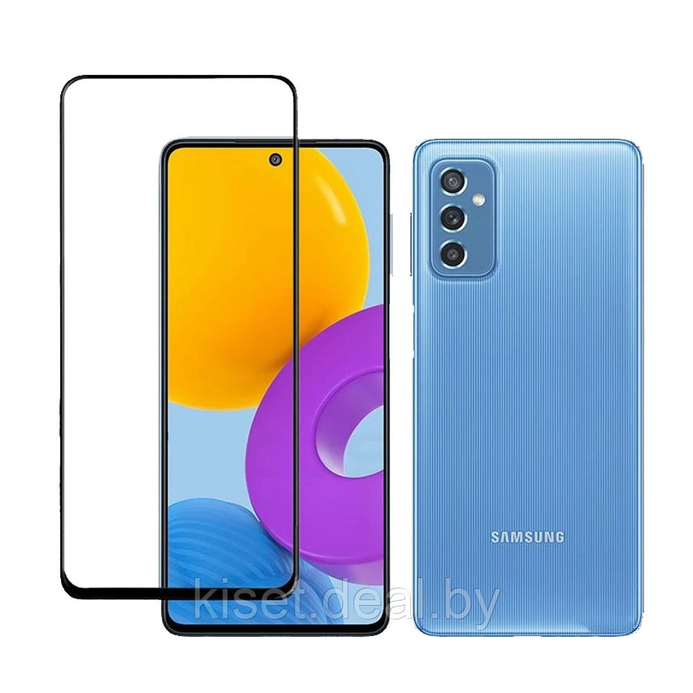 Защитное стекло KST FG для Samsung Galaxy M52 черное - фото 1 - id-p172384699