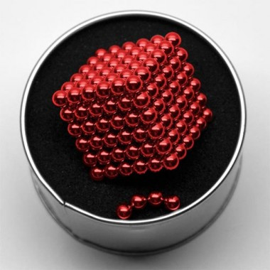 Неокуб 5 мм / Магнитные шарики / Головоломка магнитная / Нанокуб Красный - фото 4 - id-p172387456