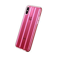 Чехол Baseus Aurora WIAPIPHX-JG04 для iPhone X розовый