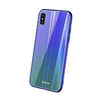 Чехол Baseus Laser Luster WIAPIPHX-XC36 для iPhone X синий/зеленый