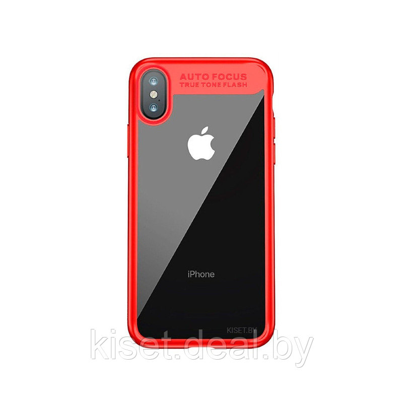 Чехол Baseus Suthin ARAPIPHX-SB09 для iPhone X красный - фото 1 - id-p172384673