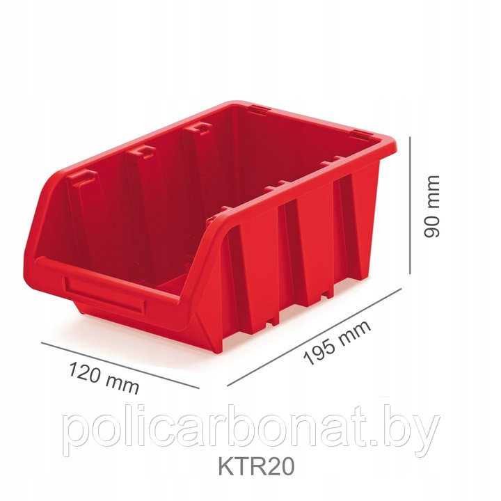 Органайзер для инструмента настенный ORDERLINE KOR3, красный - фото 2 - id-p172392519