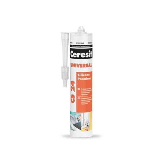 Ceresit/CS 24/Силиконовый герметик универсальный, белый 280мл - фото 1 - id-p172398905