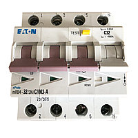 Дифференциальный автомат Eaton mRB4-32/3N/C/003-A, 3P+N, 32A,C, 4.5kA, 30mA, тип А, 4M