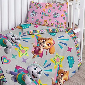 Детское постельное белье в кроватку «Щенячий патруль» Веселые девчонки 684745 (Детский)