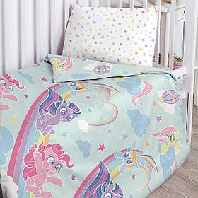 Детское постельное белье в кроватку «My Little Pony» Радужные пони 684744 (Детский)