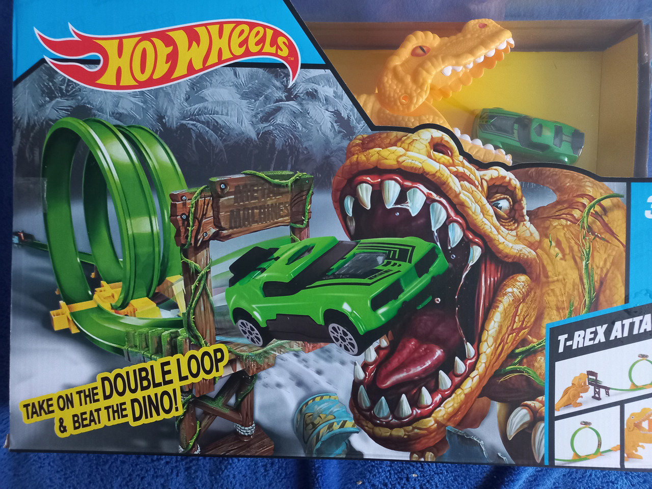 Гоночный Трек Хот Вилс Динозавр,Трек hot wheels, мертвая петля, машинка 8836 - фото 1 - id-p172403951