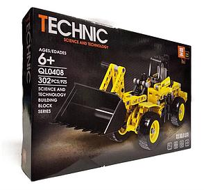 QL0408 Конструктор Technic "Погрузчик экскаватор", 302 детали, фото 2