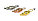 Мормышка Ф 3,5 вольфрамовая "нимфа с ушком" (гальваника). Золото., фото 2