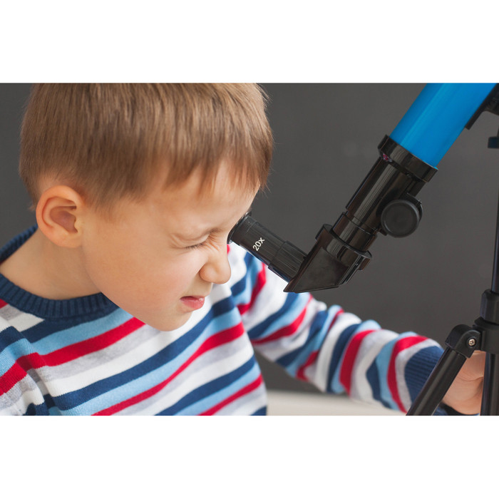 Телескоп детский «Юный астроном», 20х, 40х, 60х, с штативом, цвета МИКС - фото 3 - id-p172415880