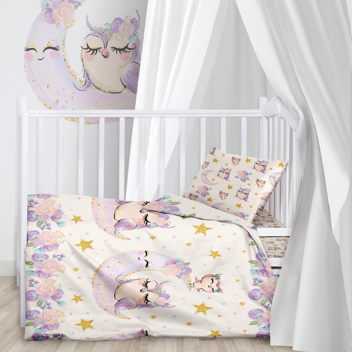Детское постельное белье в кроватку «Juno» Owls 695873 (Детский) - фото 1 - id-p172417693