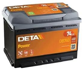 Автомобильный аккумулятор Deta Power DB740 (74 А/ч)