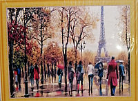 Алмазная мозаика "многолюдный Париж", 40* 50, на подрамнике
