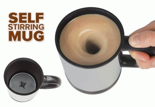 Термокружка - мешалка с крышкой Self Stirring Mug (Цвет MIX) 350 мл - фото 6 - id-p172431787