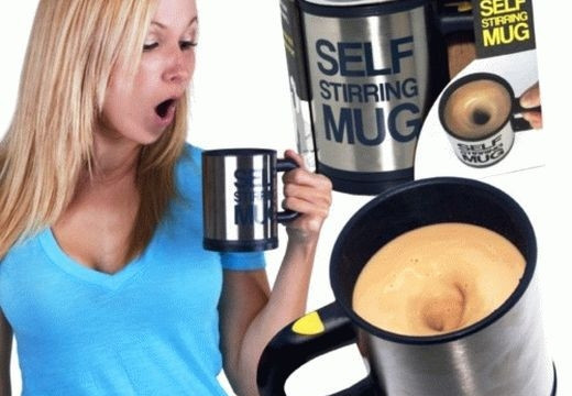 Термокружка - мешалка с крышкой Self Stirring Mug (Цвет MIX) 350 мл - фото 5 - id-p172431787