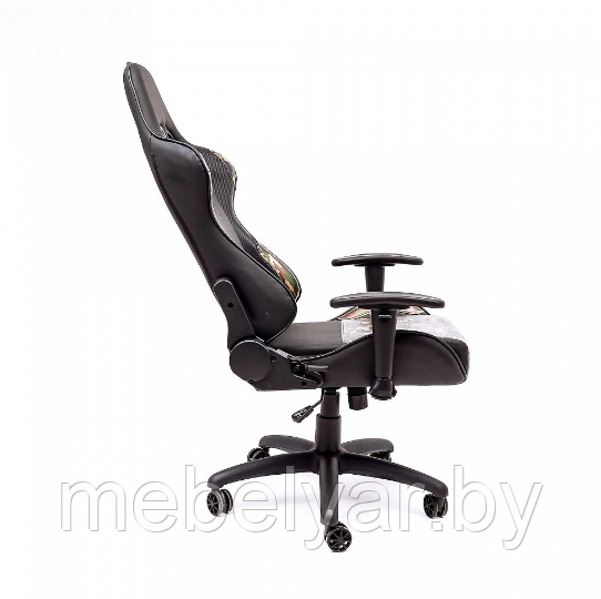 Кресло поворотное MILITARY, ECO, (черный+камуфляж) AksHome - фото 3 - id-p172432163