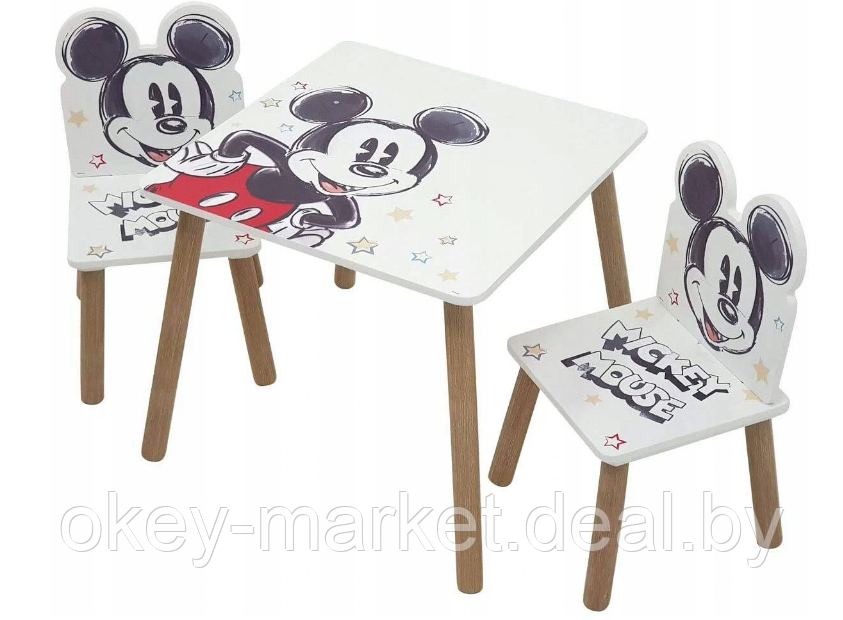 Журнальный столик со стульями для детей  Микки Маус  WD13694