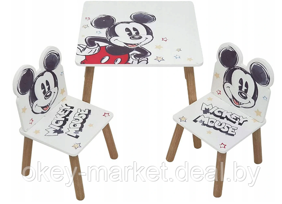 Журнальный столик со стульями для детей  Микки Маус  WD13694, фото 2