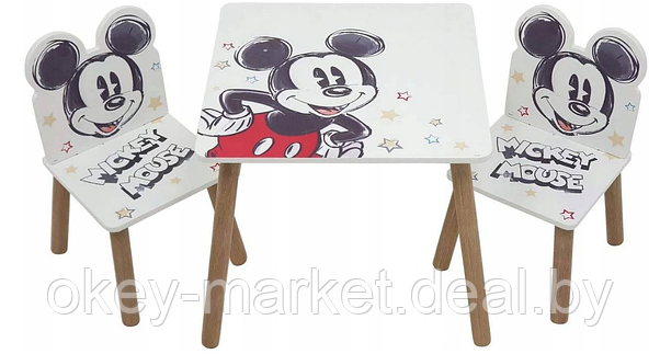 Журнальный столик со стульями для детей  Микки Маус  WD13694, фото 3