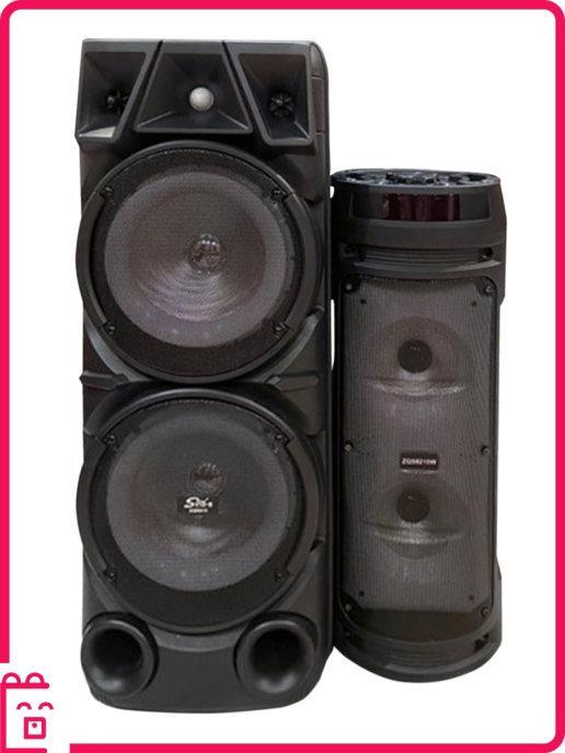 Портативная колонка BT Speaker ZQS-8210 с беспроводным микрофоном и пультом на аккумуляторе с флешкой и блютуз - фото 9 - id-p172438813