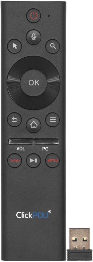 ПДУ ClickPdu Air Mouse CRC2121B 2.4GHz обучаемый пульт с гироскопом и голосовым управлением