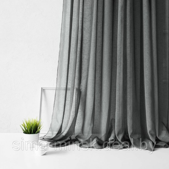 Портьера «Виви», размер 300 х 270 см, цвет серый - фото 2 - id-p172453233