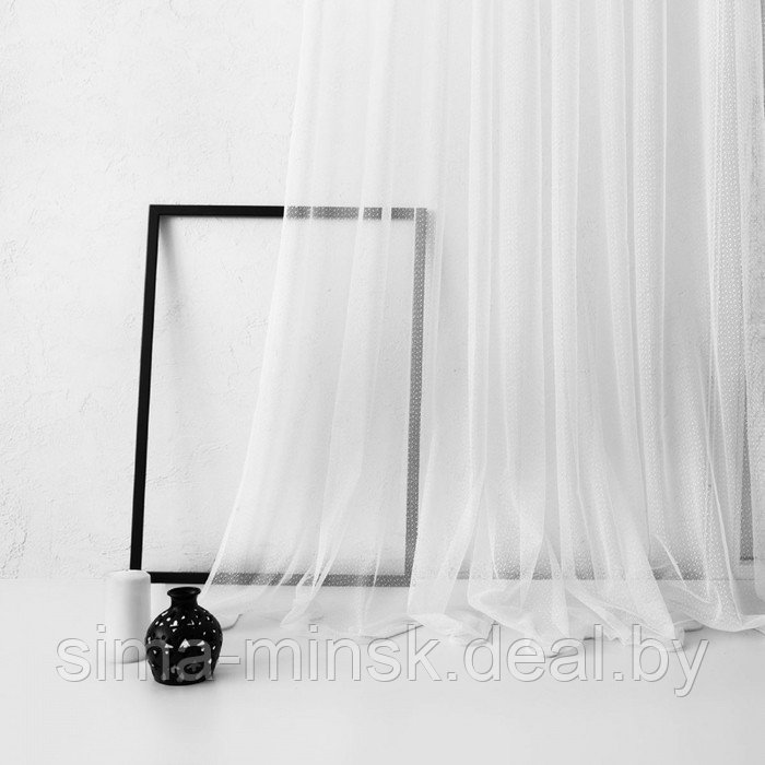 Портьера «Стори», размер 300 х 270 см, цвет белый - фото 2 - id-p172451182