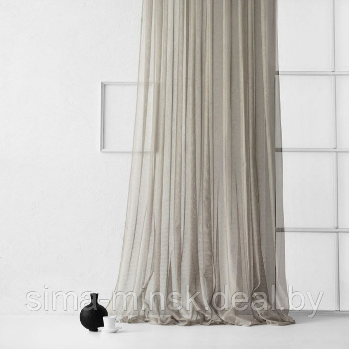 Портьера «Стори», размер 300 х 270 см, цвет серый - фото 1 - id-p172451185
