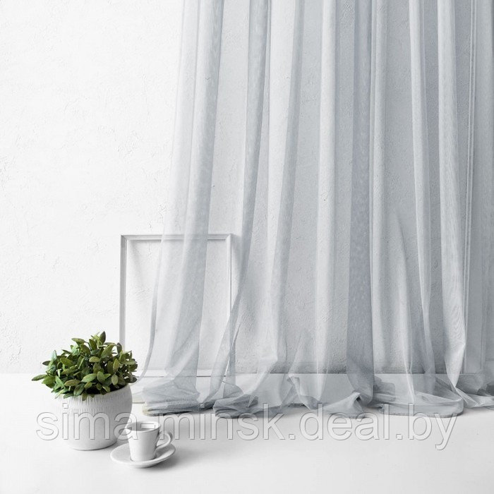 Портьера «Грик», размер 300 х 270 см, цвет серый - фото 2 - id-p172451207