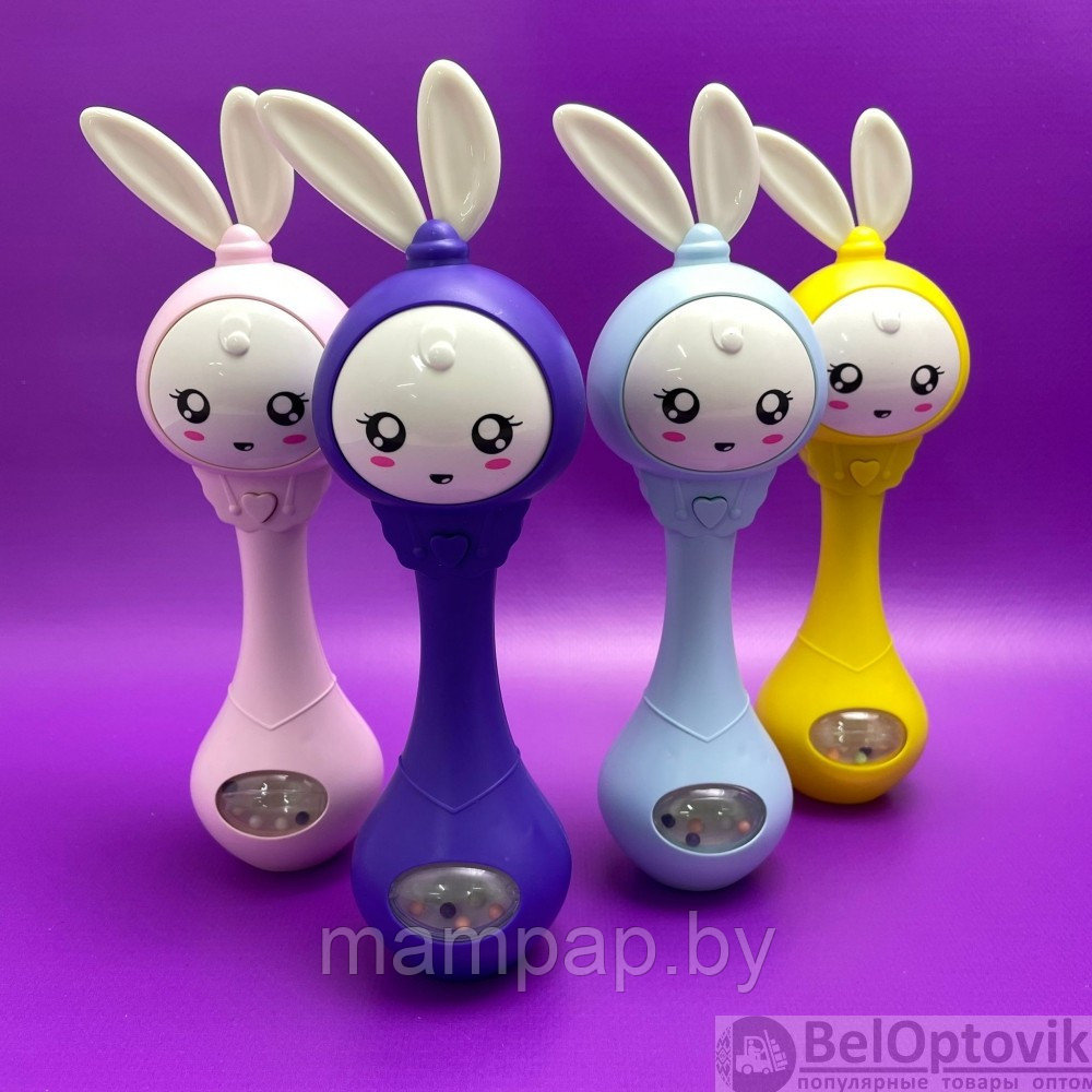 Умный зайка Alilo Алило музыкальная игрушка погремушка (аналог) Сказки, веселые песни, световые эффекты