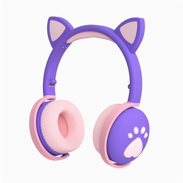 Беспроводные детские наушники Kitty BK-1 с подсветкой - фото 3 - id-p172454223